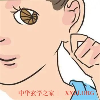 捏耳按两穴防痴呆